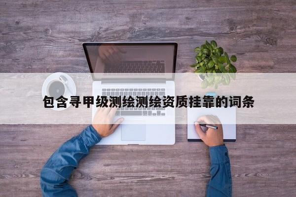 包含尋甲級(jí)測(cè)繪測(cè)繪資質(zhì)掛靠的詞條